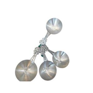 Brighton 4 Silver Metal Measuring Cups